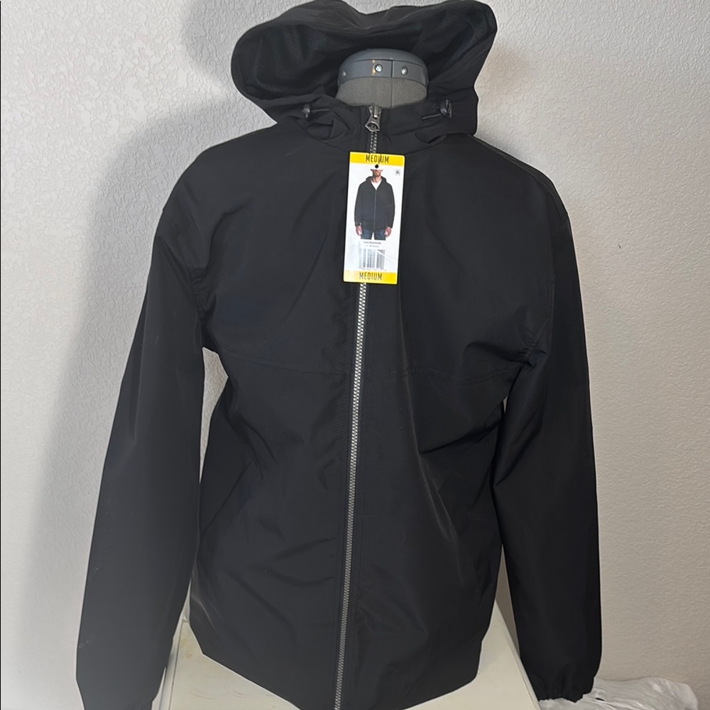 WP Men's‎ Black Hooded Weatherproof Jacket